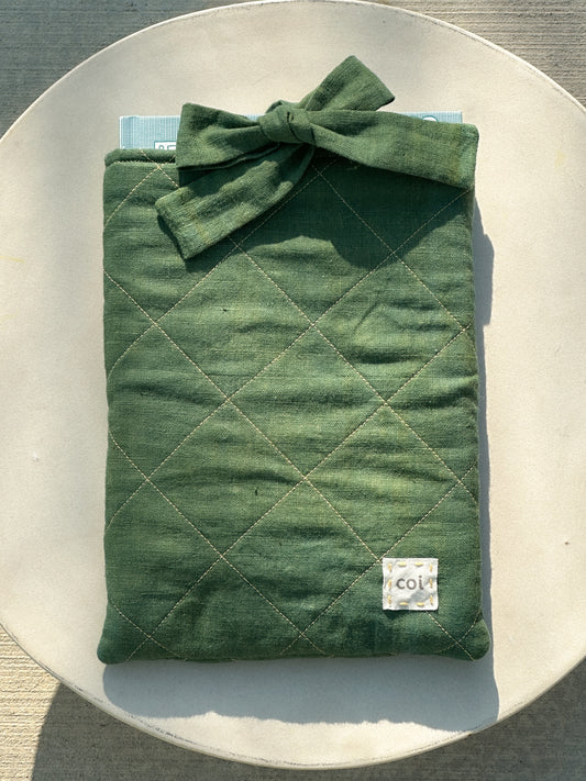 Quilted Bow Book Bag