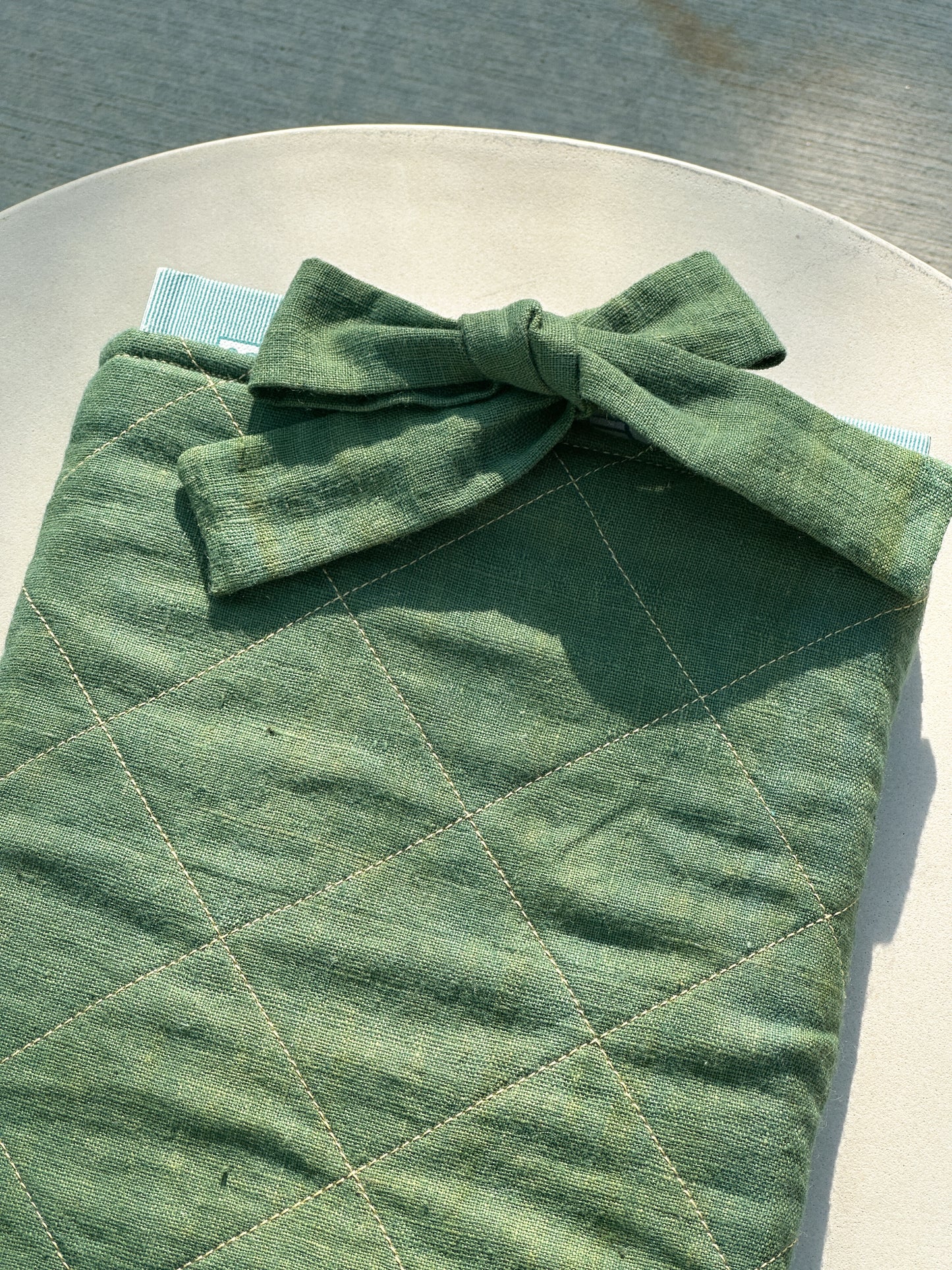 Quilted Bow Book Bag