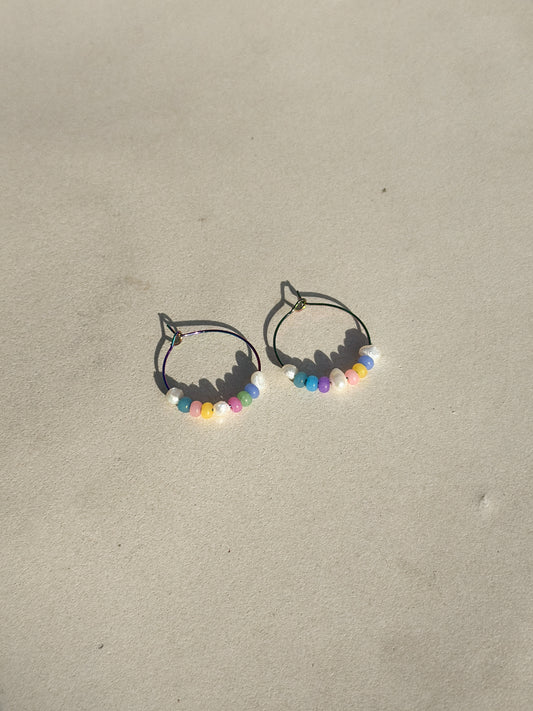 Spring Day Hoop Earrings