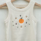 Lucky 吉 Blossom Crop Tank (Dark Beige)