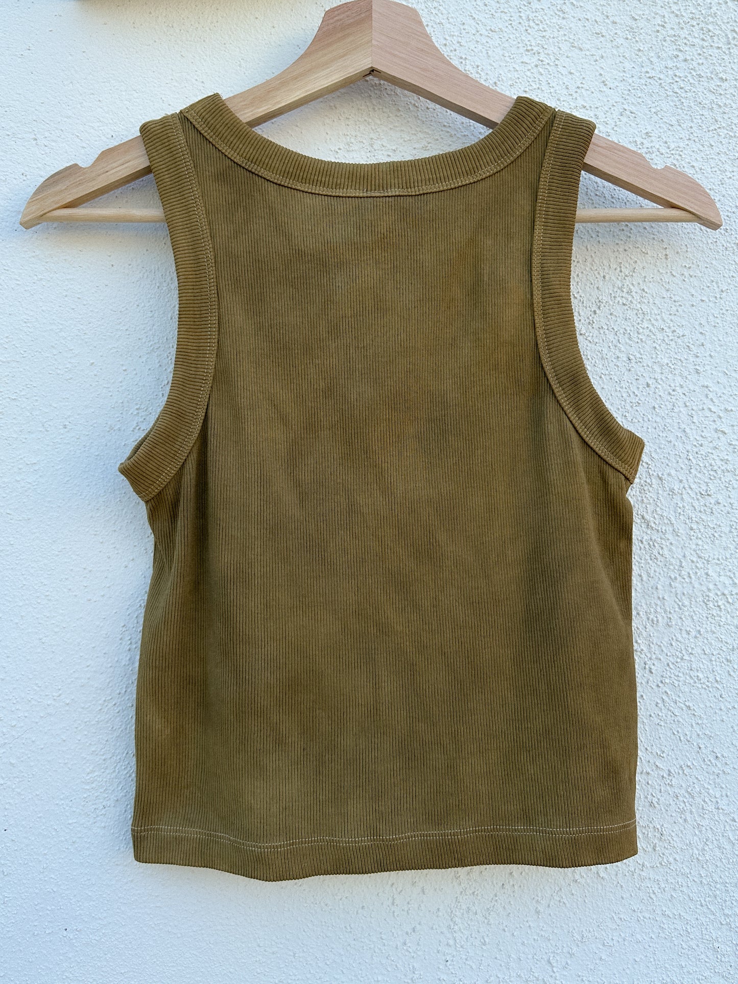 Lucky 吉 Blossom Crop Tank (Brown)