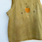 Lucky 吉 Blossom Crop Tank (Golden Brown)