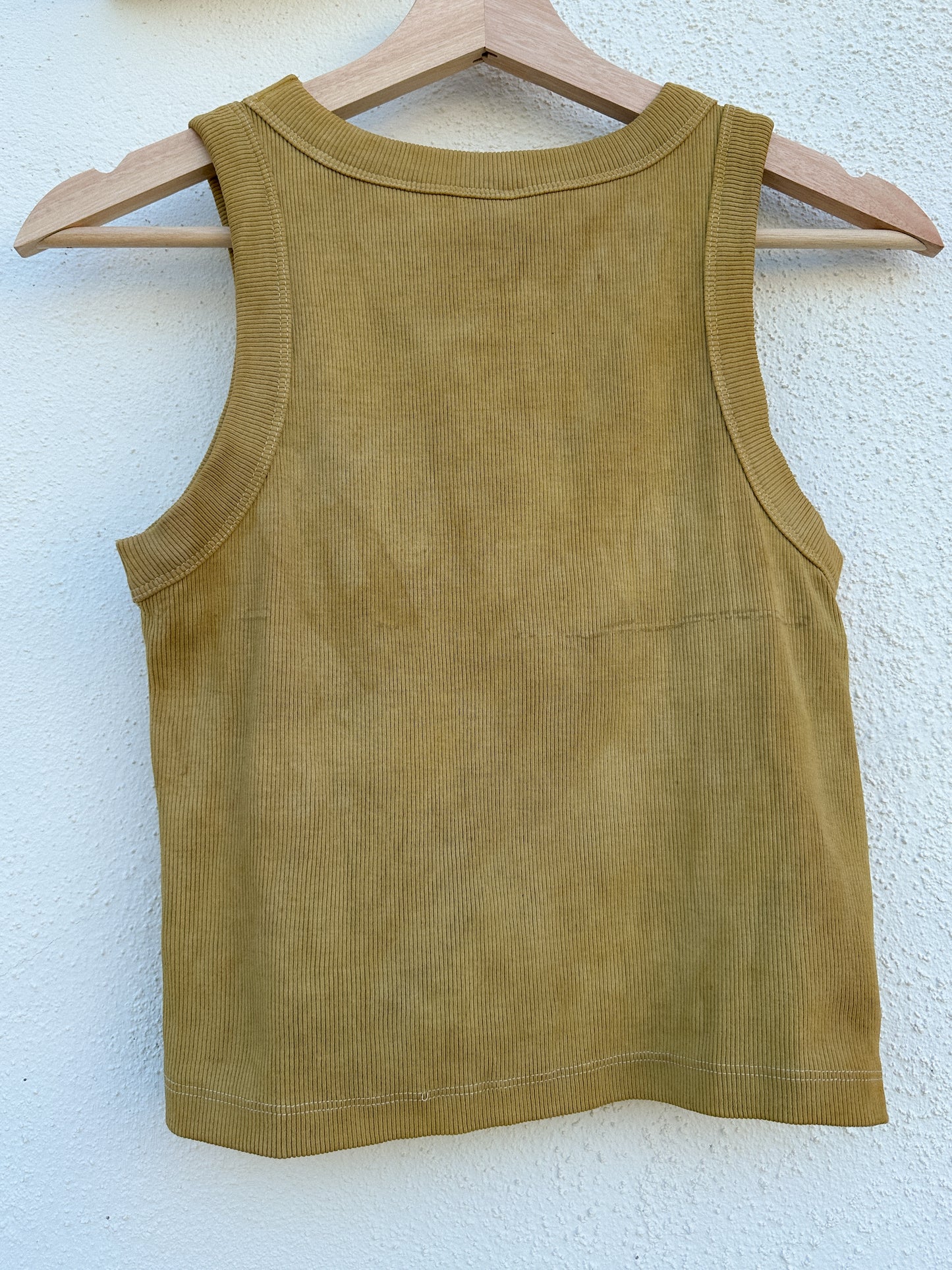 Lucky 吉 Blossom Crop Tank (Golden Brown)